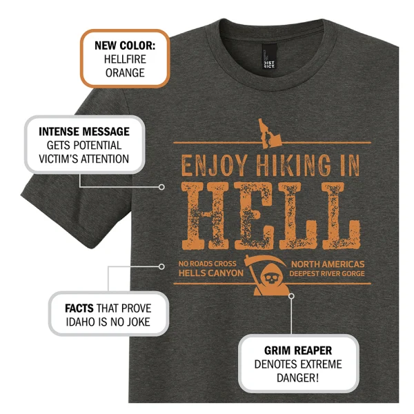 Hiking in Hell Tee - Image 2