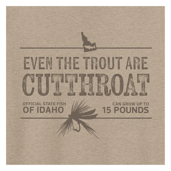 Even The Trout are Cutthroat Tee (Simulated Dirt) - Image 3