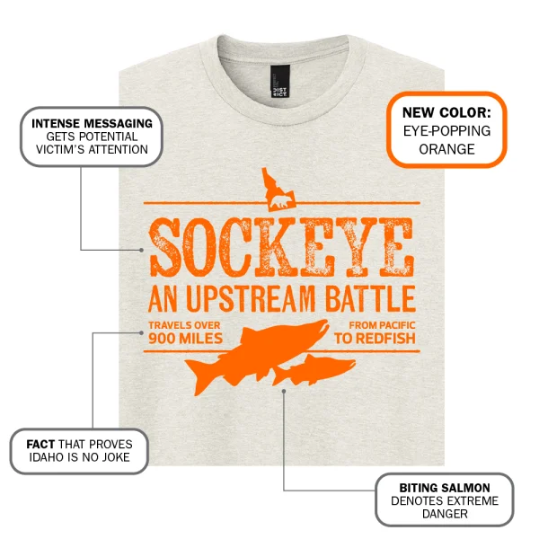 Sockeye An Upstream Battle Tee - Image 5